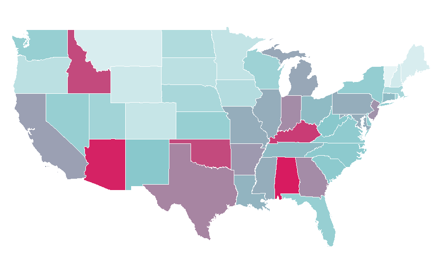 Affinity by region — ICarly, United States
