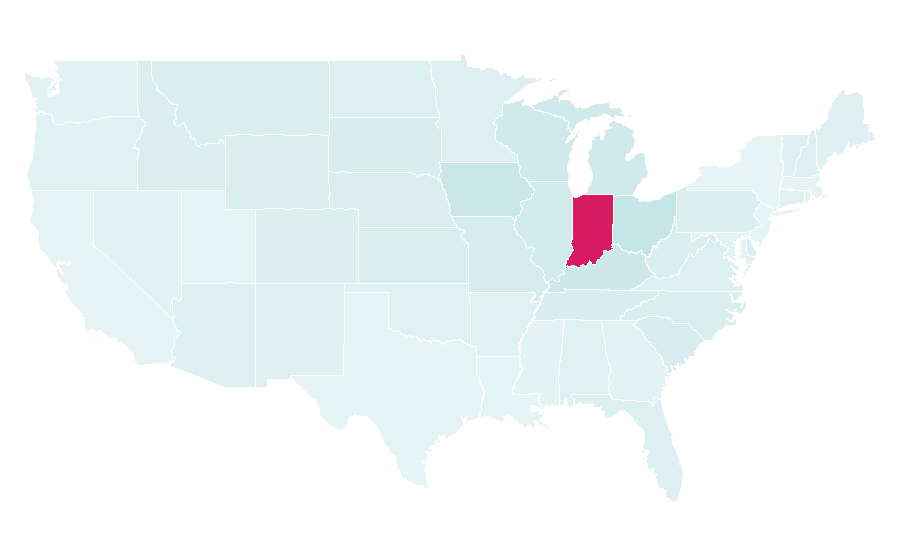 Affinity by region — Indianapolis 500, United States