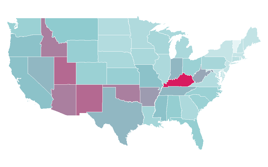 Affinity by region — Johnny Depp, United States