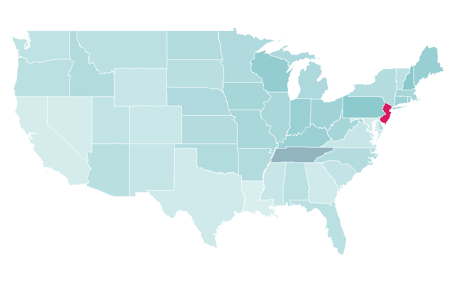 Affinity by region — Jon Bon Jovi, United States