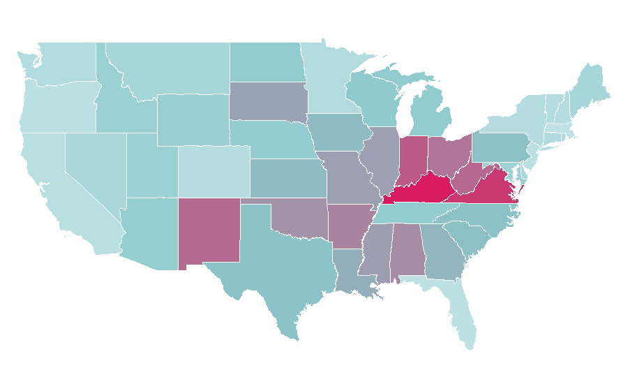 Affinity by region — Juice Wrld, United States