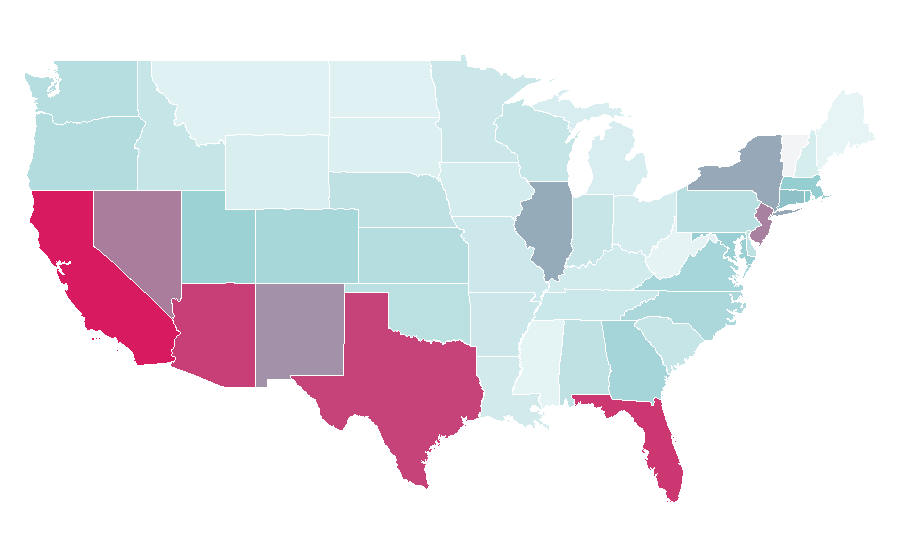 Affinity by region — KaRoL G, United States