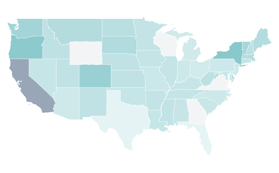 Affinity by region — Kate Bollinger, United States