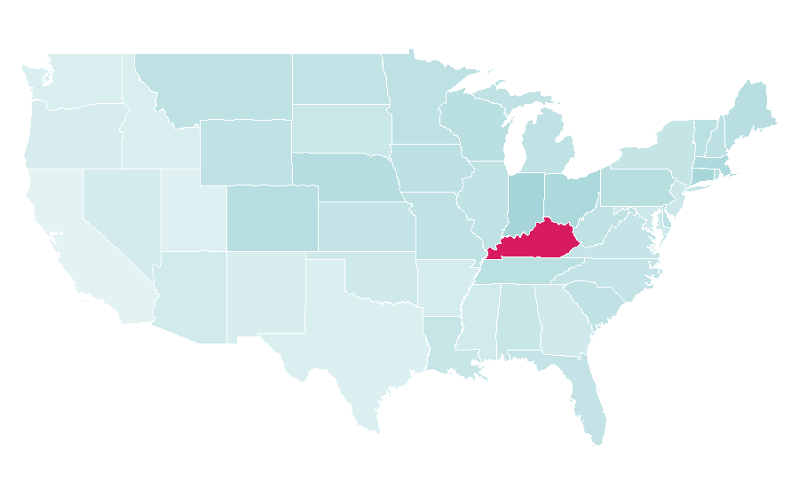 Affinity by region — Kentucky Derby, United States