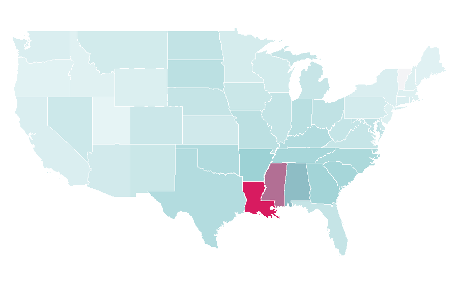 Affinity by region — Kevin Gates, United States