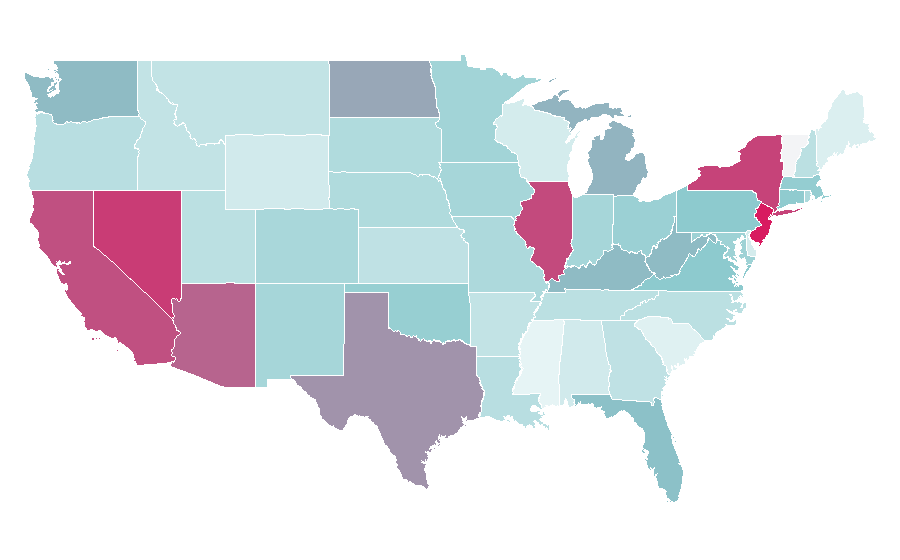 Affinity by region — Khabib Nurmagomedov, United States