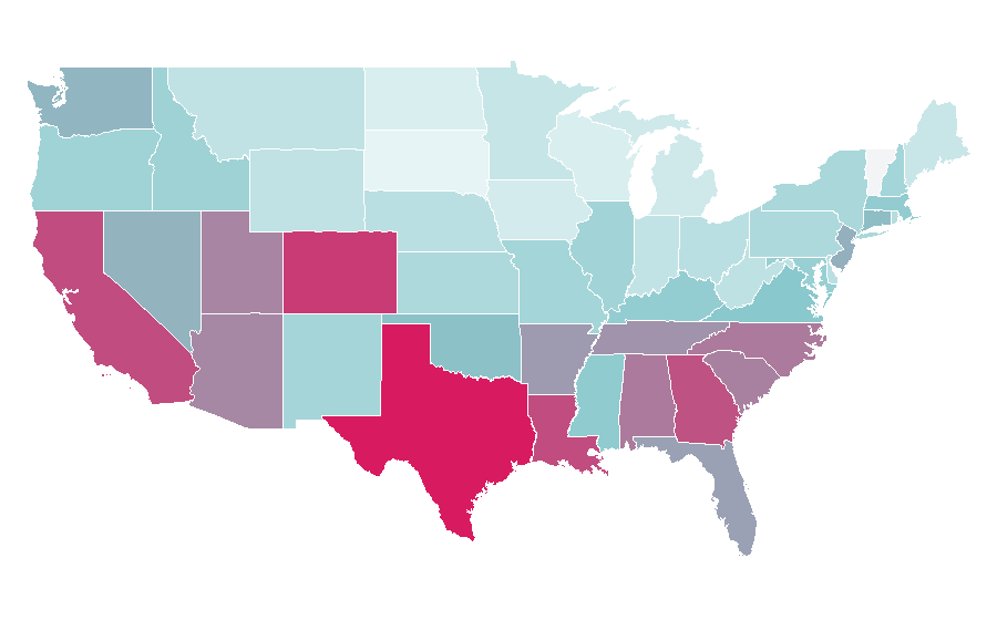 Affinity by region — Lexus GX, United States