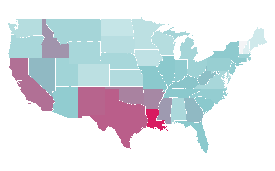 Affinity by region — Looney Tunes, United States