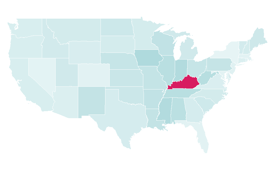 Affinity by region — Louisville Slugger, United States