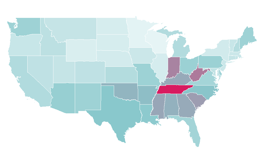 Affinity by region — Lowe's, United States