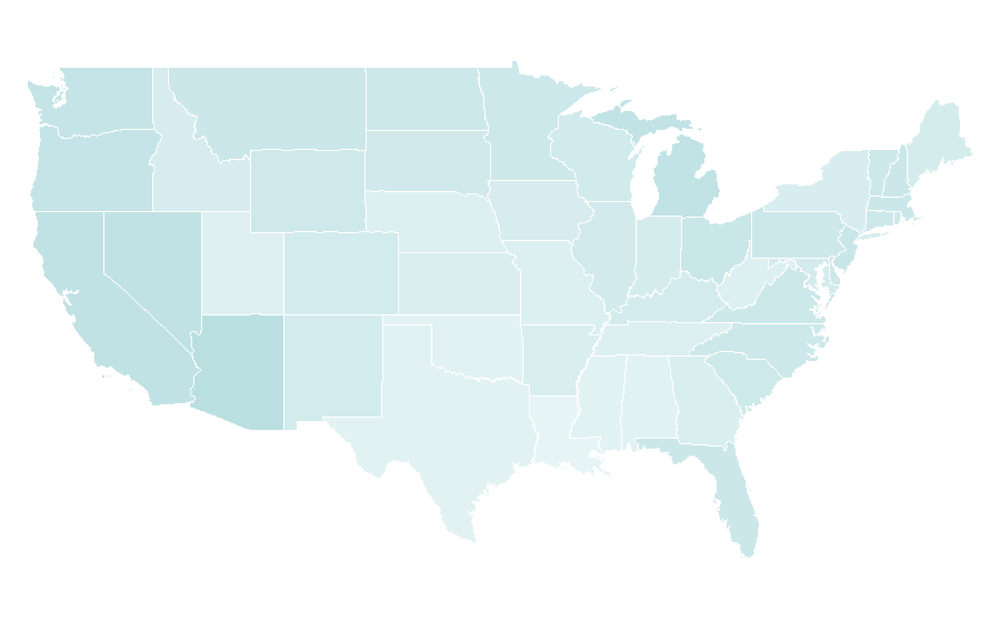 Affinity by region — LPGA, United States