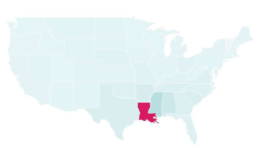 Affinity by region — lsu, United States