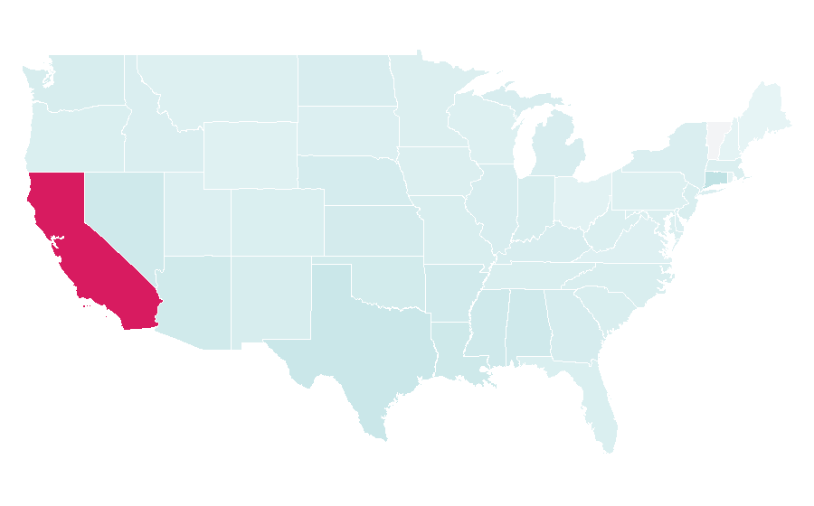 Affinity by region — Malibu Rum, United States