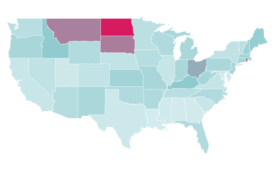 Affinity by region — Matt Rife, United States