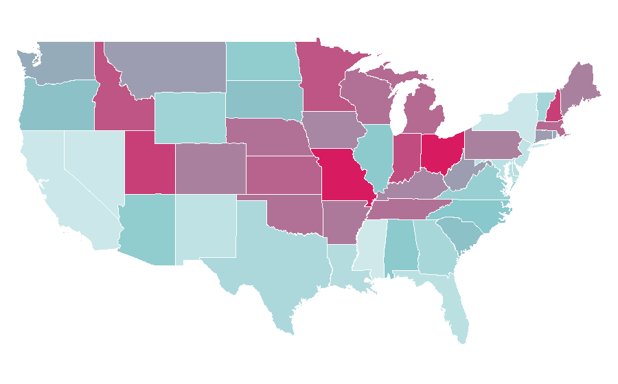 Affinity by region — Meghan Trainor, United States