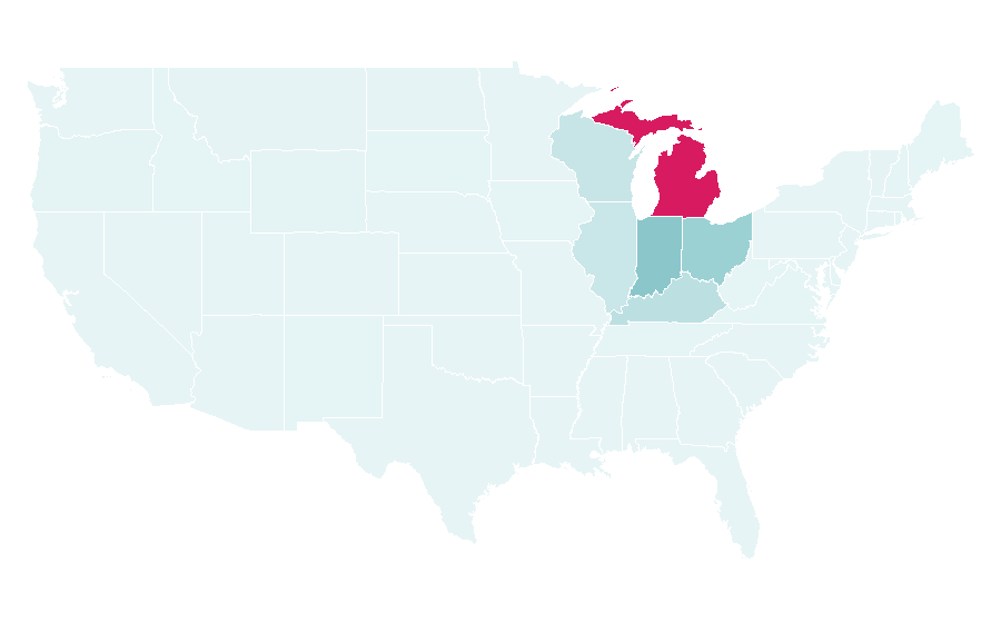 Affinity by region — Meijer, United States