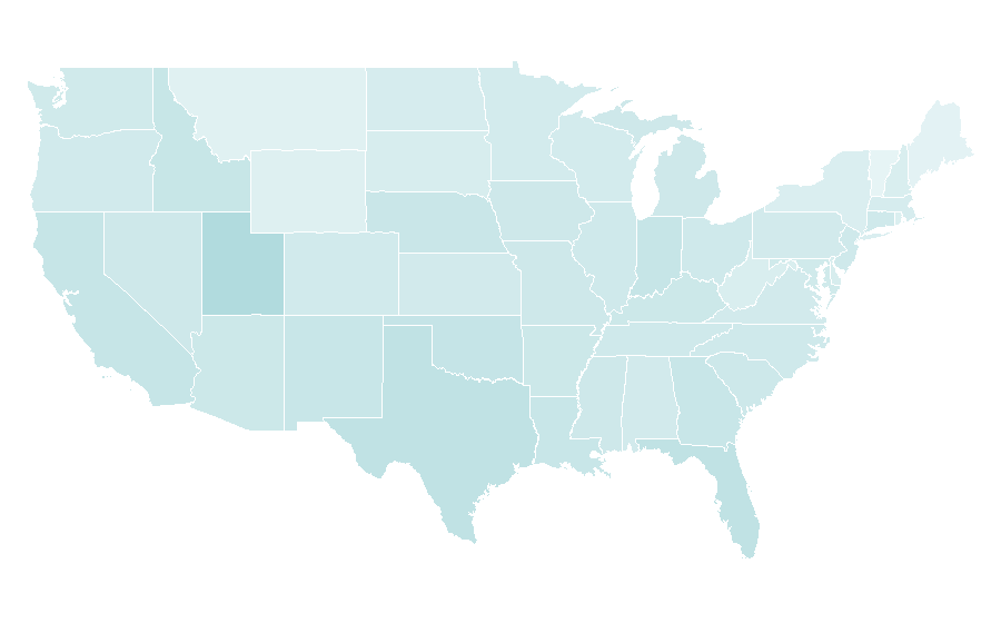 Affinity by region — Moana (2016 film), United States