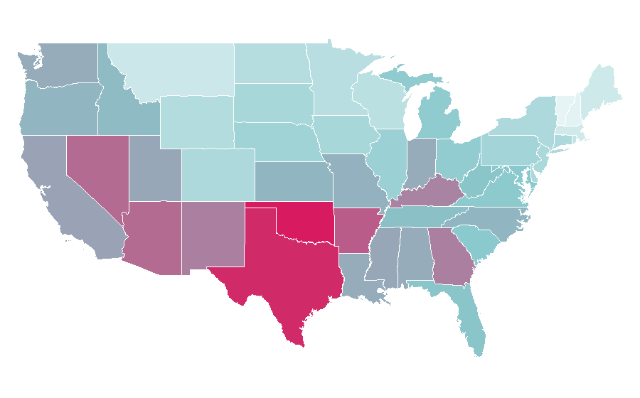 Affinity by region — My Hero Academia, United States