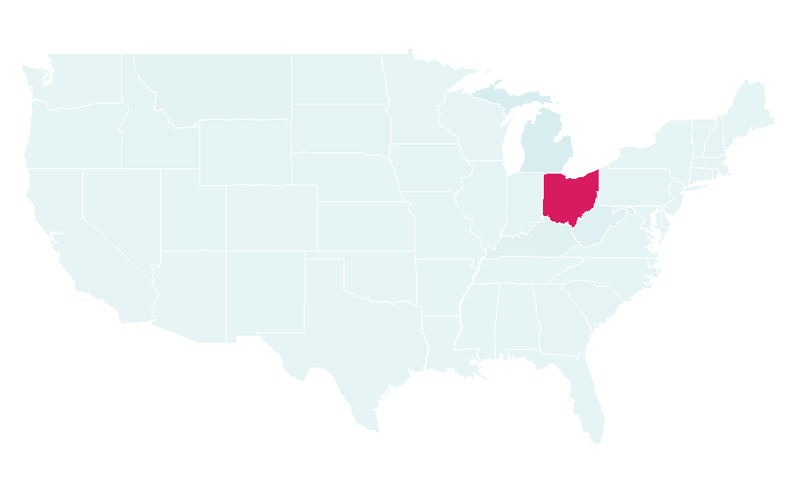 Affinity by region — Ohio Lottery, United States