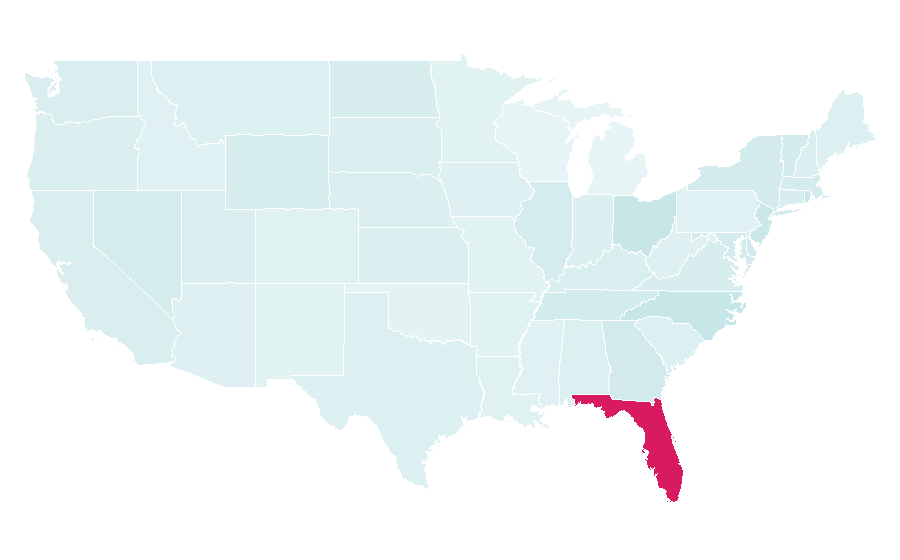 Affinity by region — Orlando City SC, United States