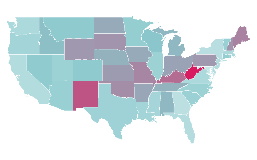 Affinity by region — Ozzy Osbourne, United States