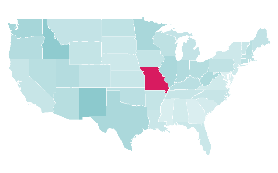 Affinity by region — Pantera, United States