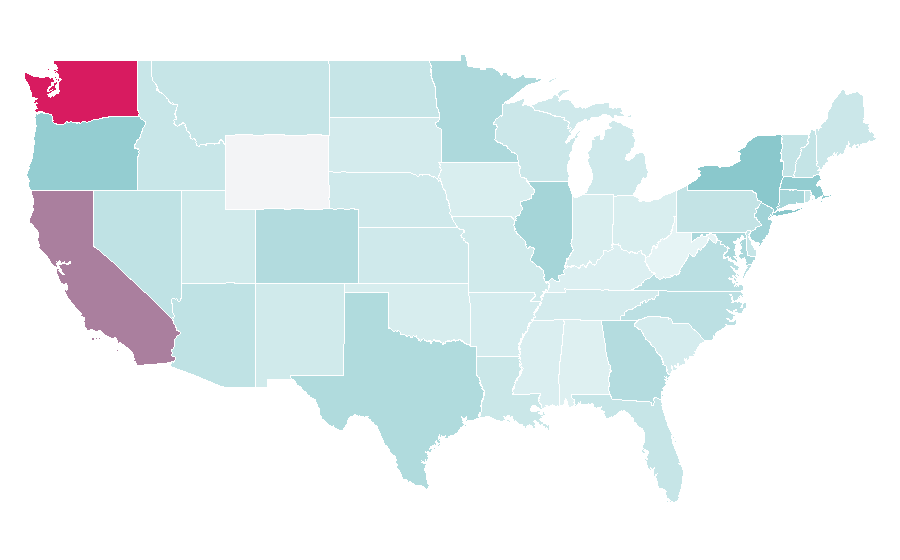 Affinity by region — Paula's Choice, United States