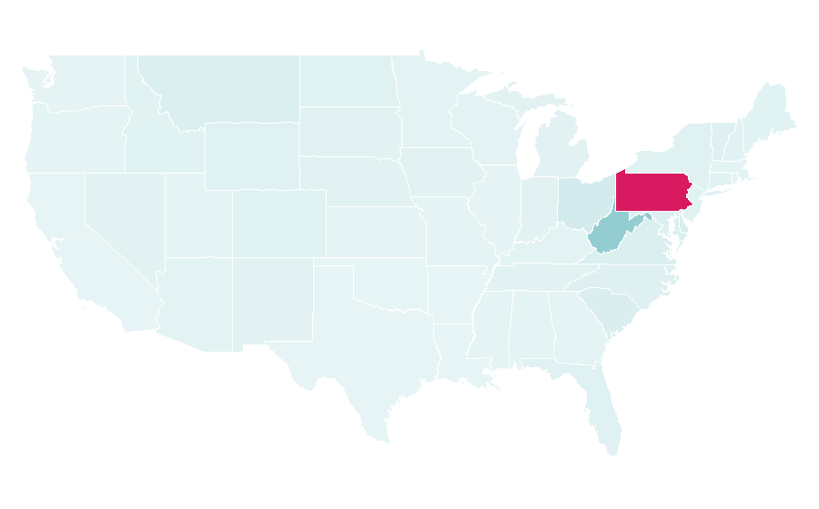 Affinity by region — Pittsburgh Penguins, United States