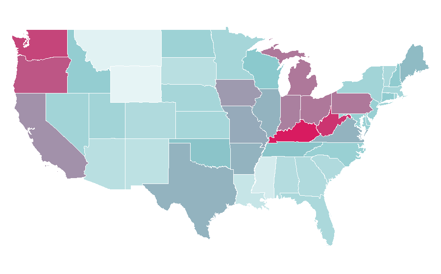 Affinity by region — Pokémon Legends: Z-A, United States
