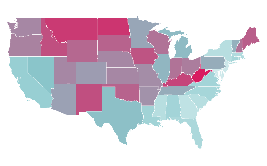 Affinity by region — Rammstein, United States