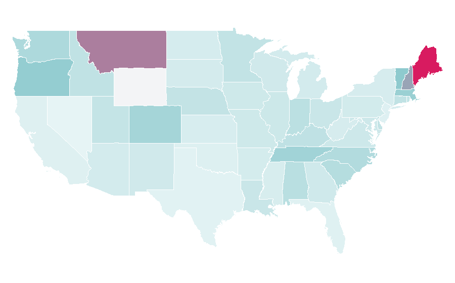 Affinity by region — Ray LaMontagne, United States