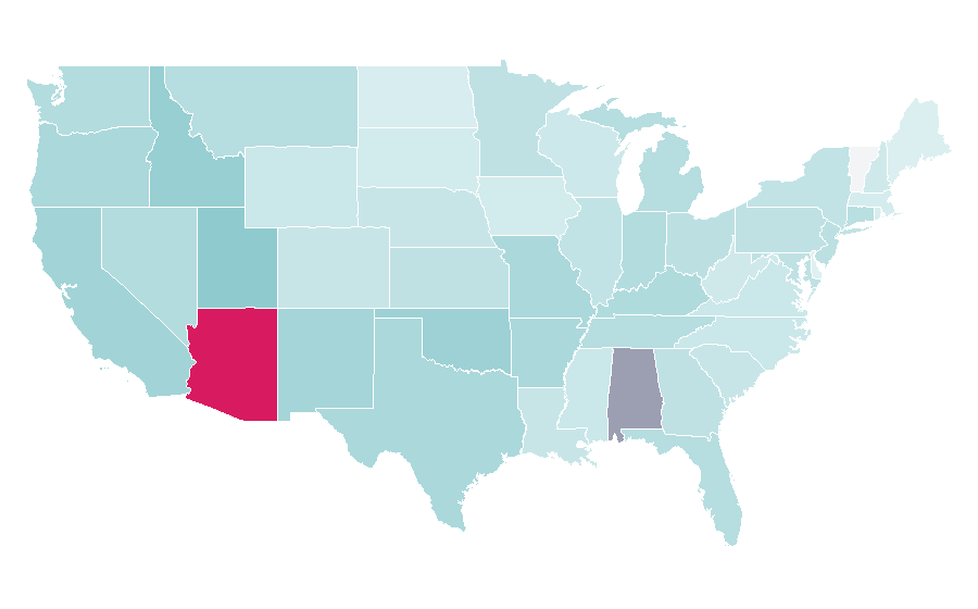 Affinity by region — Robert Downey jr, United States