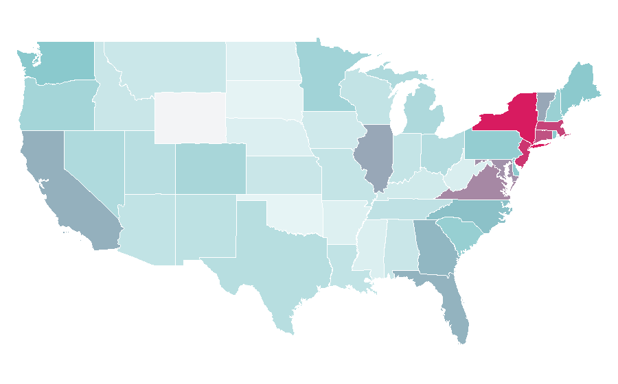 Affinity by region — Roland Garros, United States