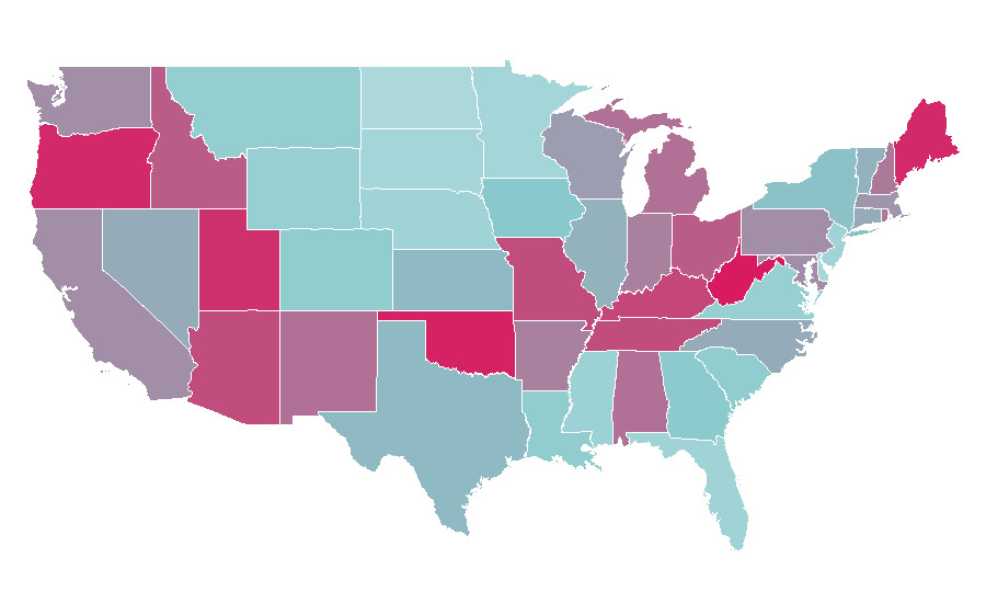 Affinity by region — Sabrina, the Teenage Witch (TV series), United States