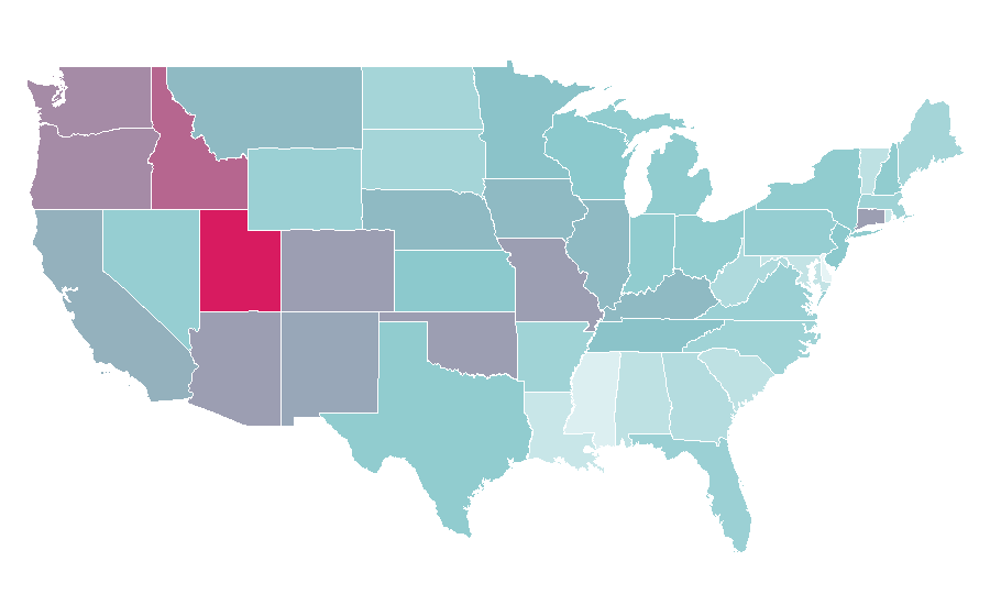Affinity by region — Scarlett Johansson, United States