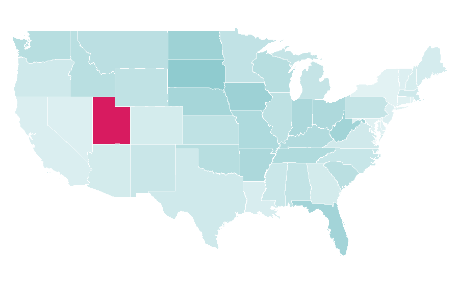 Affinity by region — Skillet (band), United States