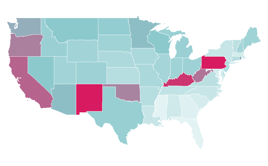 Affinity by region — Slayer, United States