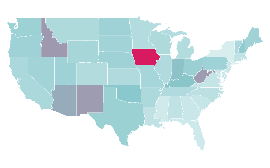 Affinity by region — Slipknot (band), United States