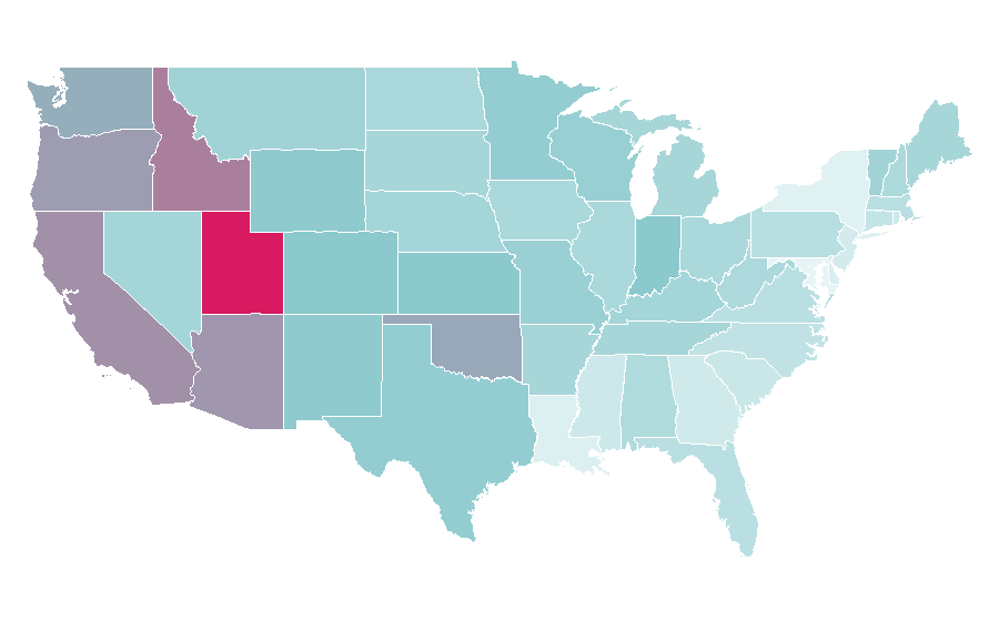 Affinity by region — Star Wars, United States