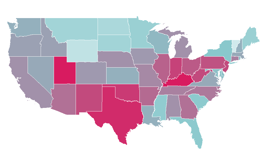 Affinity by region — Stranger Things, United States