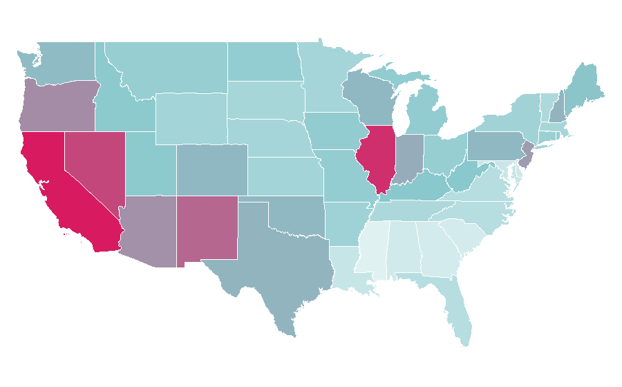 Affinity by region — System of a Down, United States