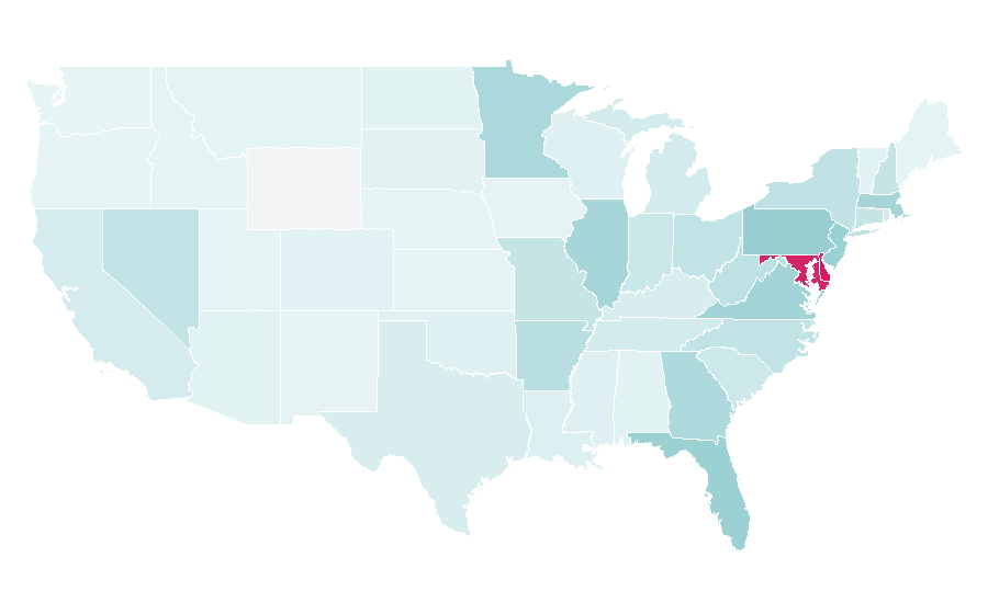 Affinity by region — T.G.I. Friday's, United States
