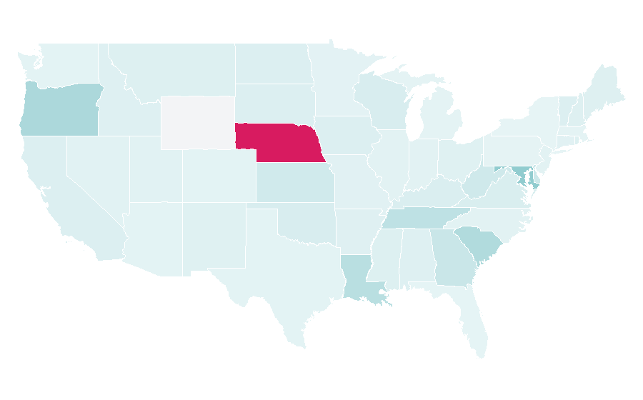 Affinity by region — The Coffee House, United States
