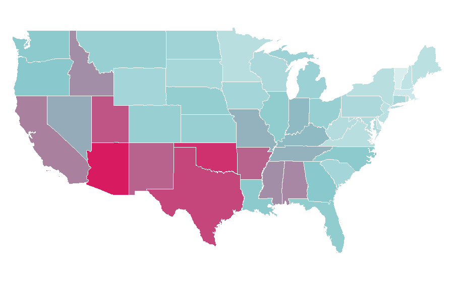Affinity by region — The Incredibles, United States