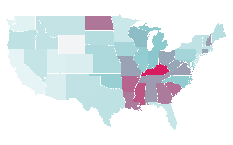 Affinity by region — The Jerry Springer Show, United States