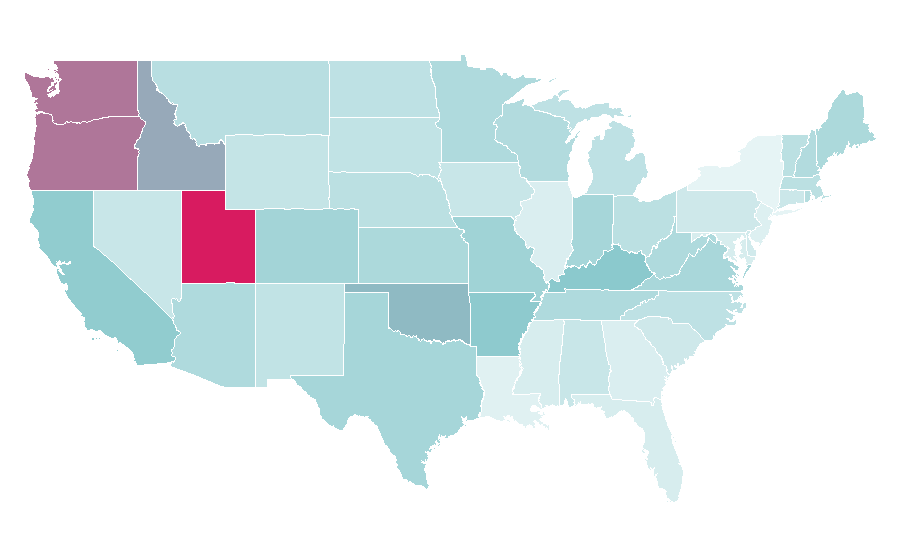 Affinity by region — The Legend of Zelda: Breath of the Wild, United States