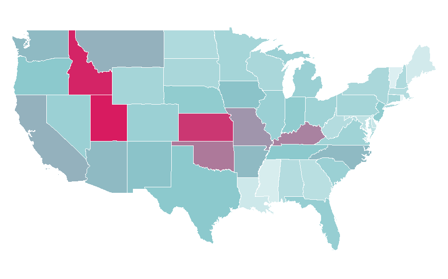 Affinity by region — Tom Cruise, United States