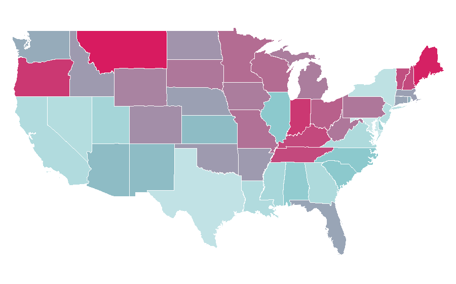 Affinity by region — Tom Petty, United States