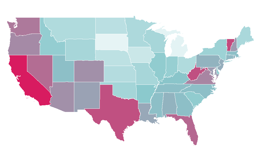 Affinity by region — Toyota, United States