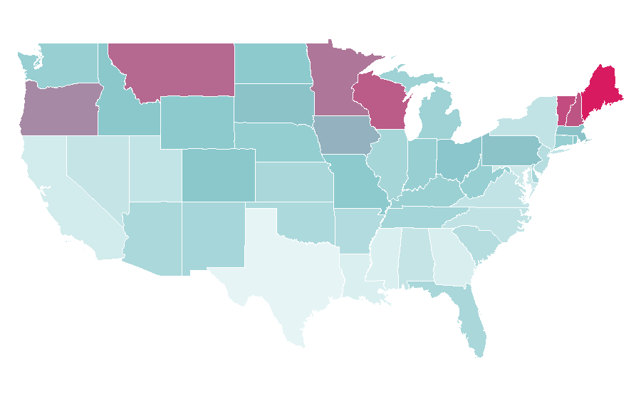 Affinity by region — Traveling Wilburys, United States